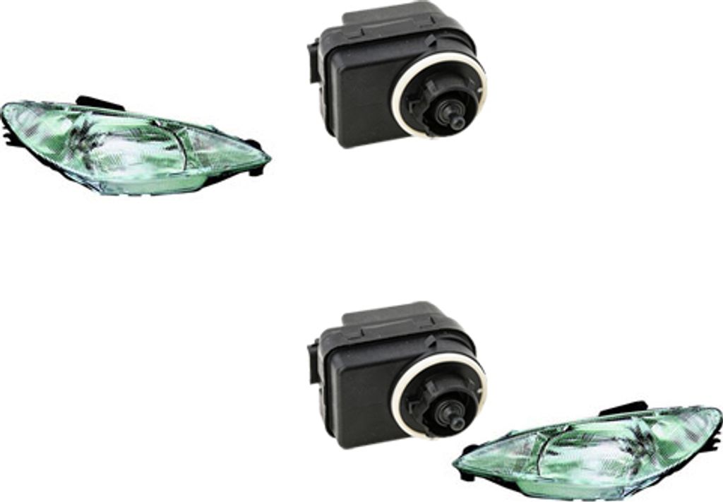 Johns, Scheinwerfer passend für Peugeot 206 CC 09/98- H4 Set Links Rechts m. Stellmotor 6204S7 6224C0 9602407480 9632162280 6205S7