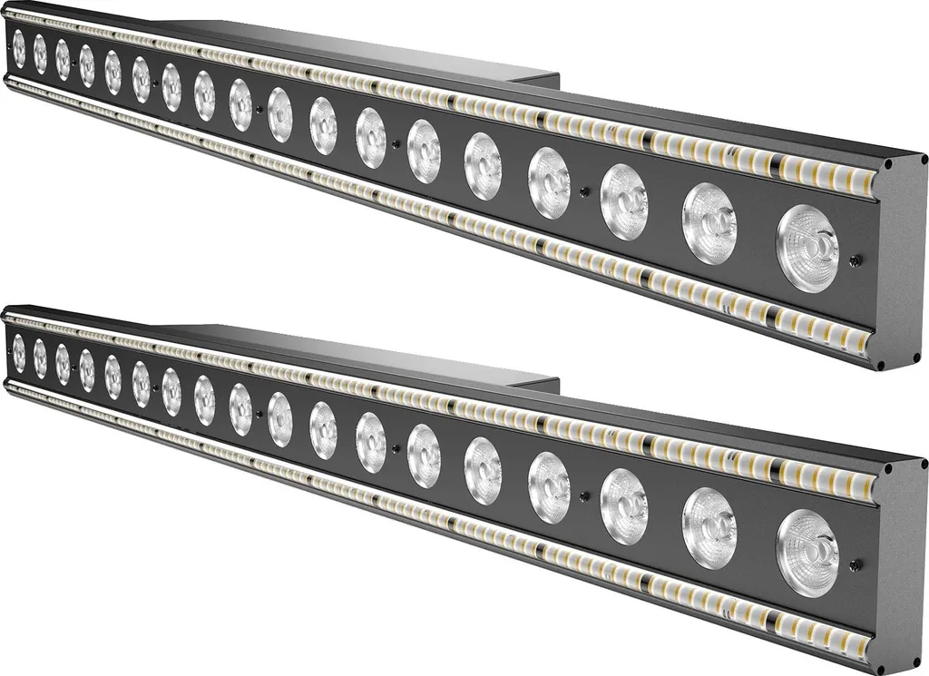 Lumière de lavage DMX LED RGBW avec prise EU pour éclairage de scène 2PCS
