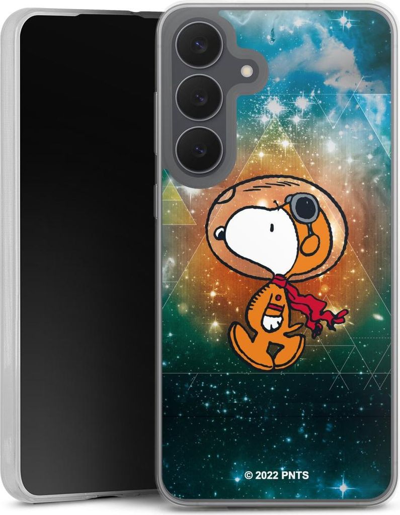 DeinDesign Slim Hülle für Samsung Galaxy S25 FE Silikon Case Ultra Dünn Handyhülle Astronaut Offizielles Lizenzprodukt Snoopy