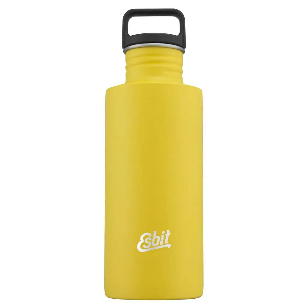Bouteille Réutilisable Esbit Sculptor 750ml en Acier Inox Jaune Solaire