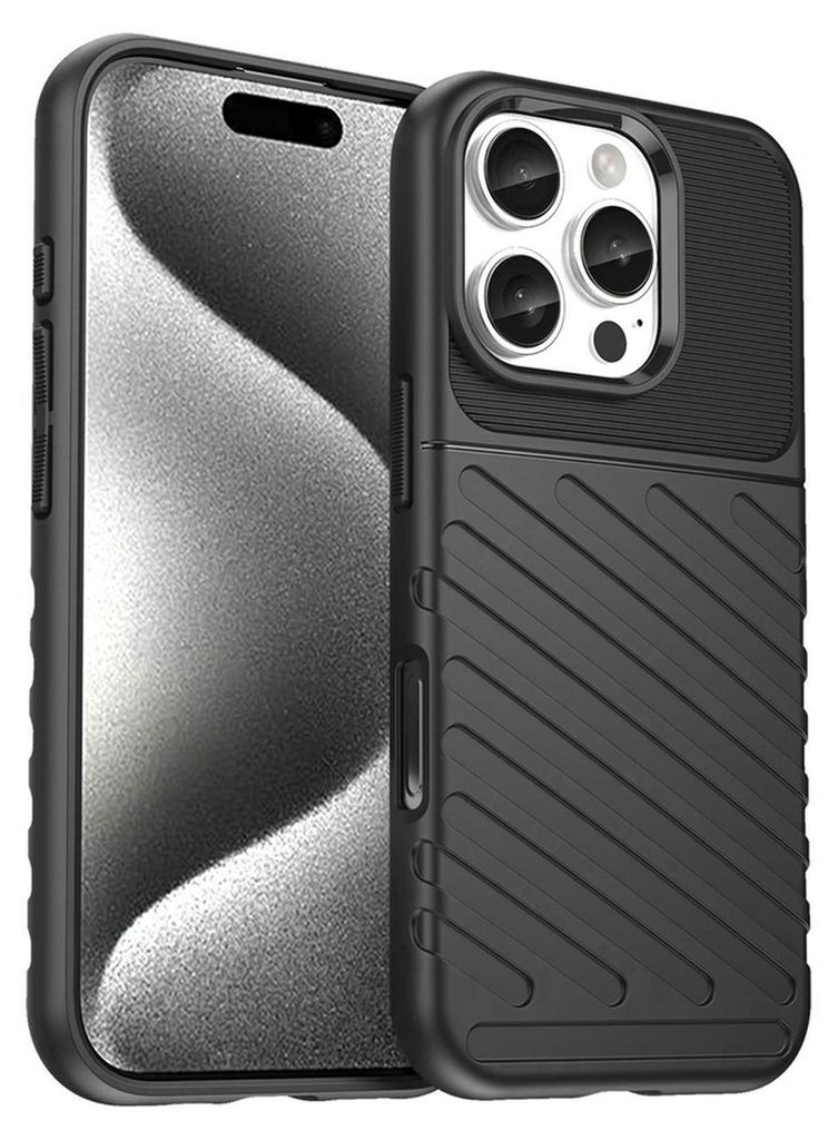 Handyhülle für Apple iPhone 16 Pro Hülle Thunder Case TPU rutschfeste Schutzhülle