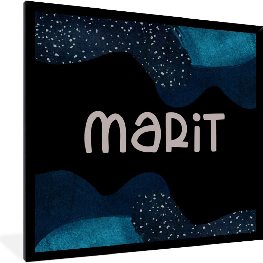 MuchoWow Gerahmtes Poster Marit - Pastell - Mädchen 40x40 cm - Poster mit Schwarzem Bilderrahmen Wandposter Rahmen Foto Bilder - Mit Rahmen - Wa...