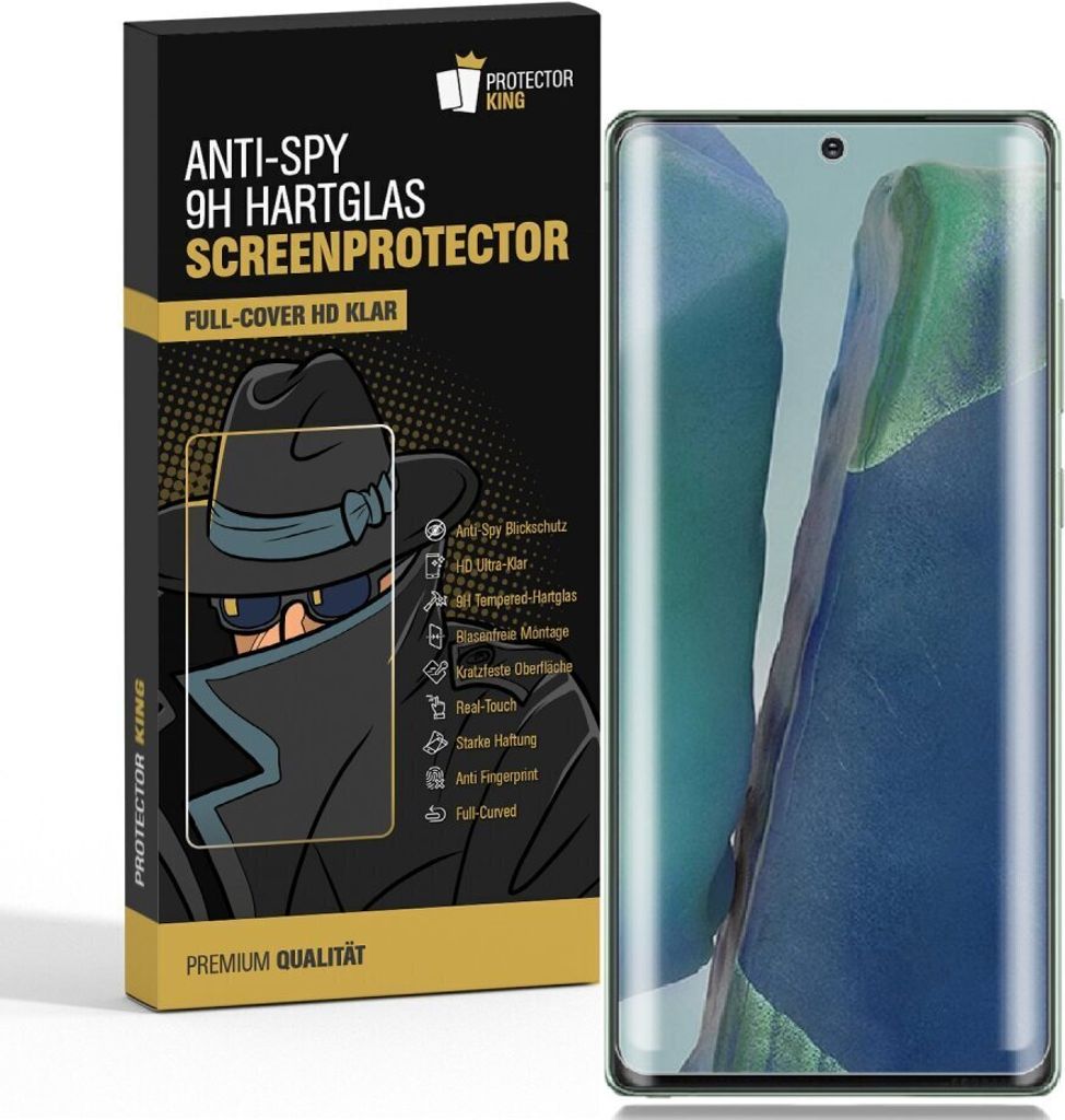 2x 9H Panzerglas für Samsung Galaxy Note 20 FULL CURVED Produktbild 
