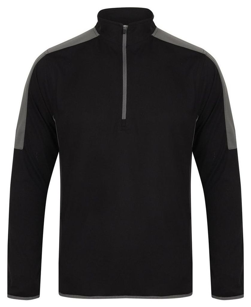 Finden & Hales - Midlayer für Herren/Damen Uni LT4908 (M) (Schwarz/Metall-Grau)