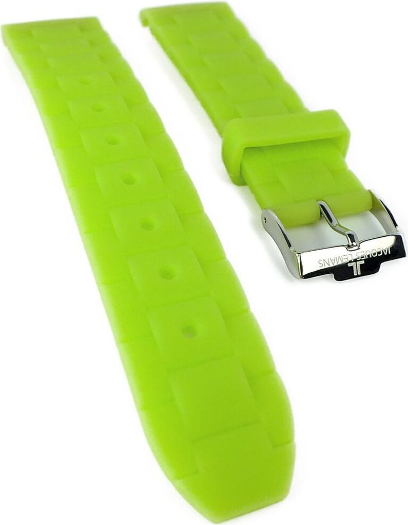 Jacques Lemans Rome Sport → Uhrenarmband Silikon grün → 1-1622 1-1586