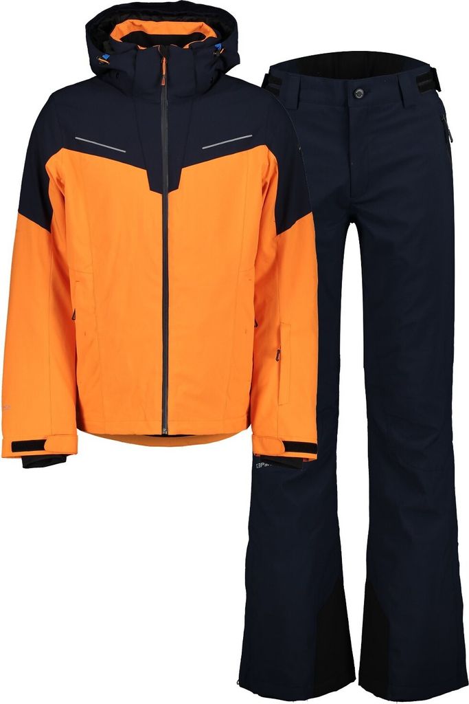 Icepeak Skianzug Herren Wasserdicht, Farbe:Orange, Größe:58