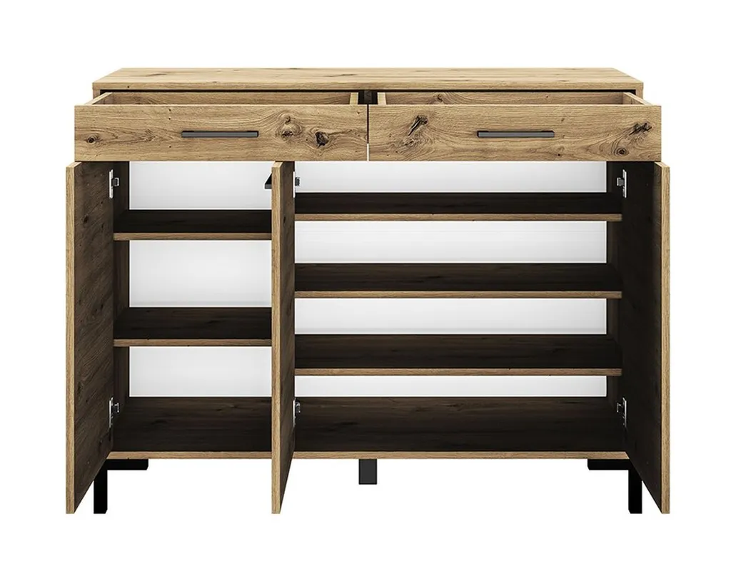 Commode robuste BEDA chêne artisan au design scandinave et moderne - 4