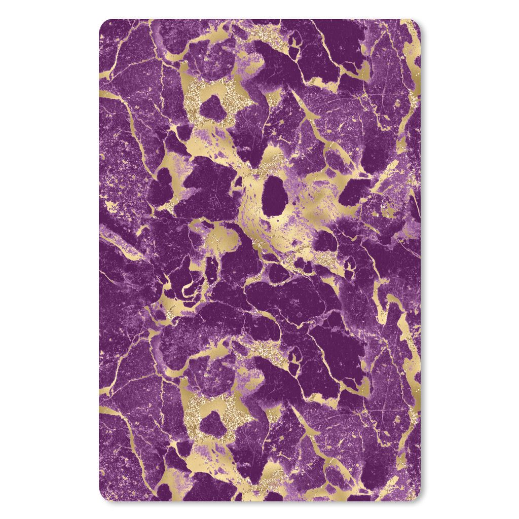 MuchoWow Mauspad Mousepad Gold - Luxus - Marmor - Muster 18x27 cm - Mousepads - Maus Mat - Pad - Mausunterlage