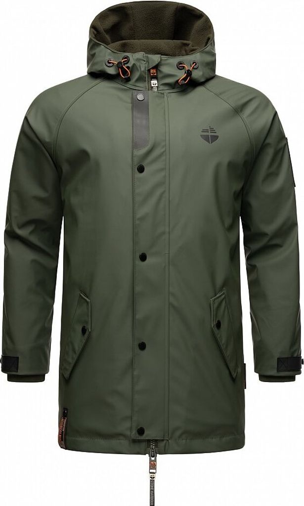 Stone Harbour Herren Regen Jacke Mantel Outdoor Windbreaker Übergangsjacke Rihaa Olive Gr. 48 - M