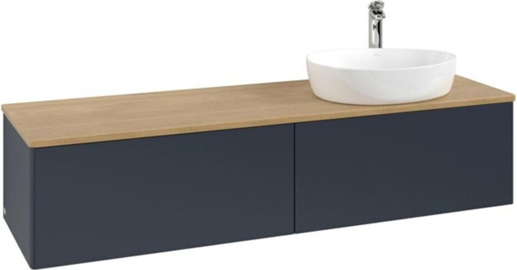 V&B Waschtischunterschrank ohne Frontstruktur Antao 160x50cm, HL, WBP hon. Oa, md bl. m Lac