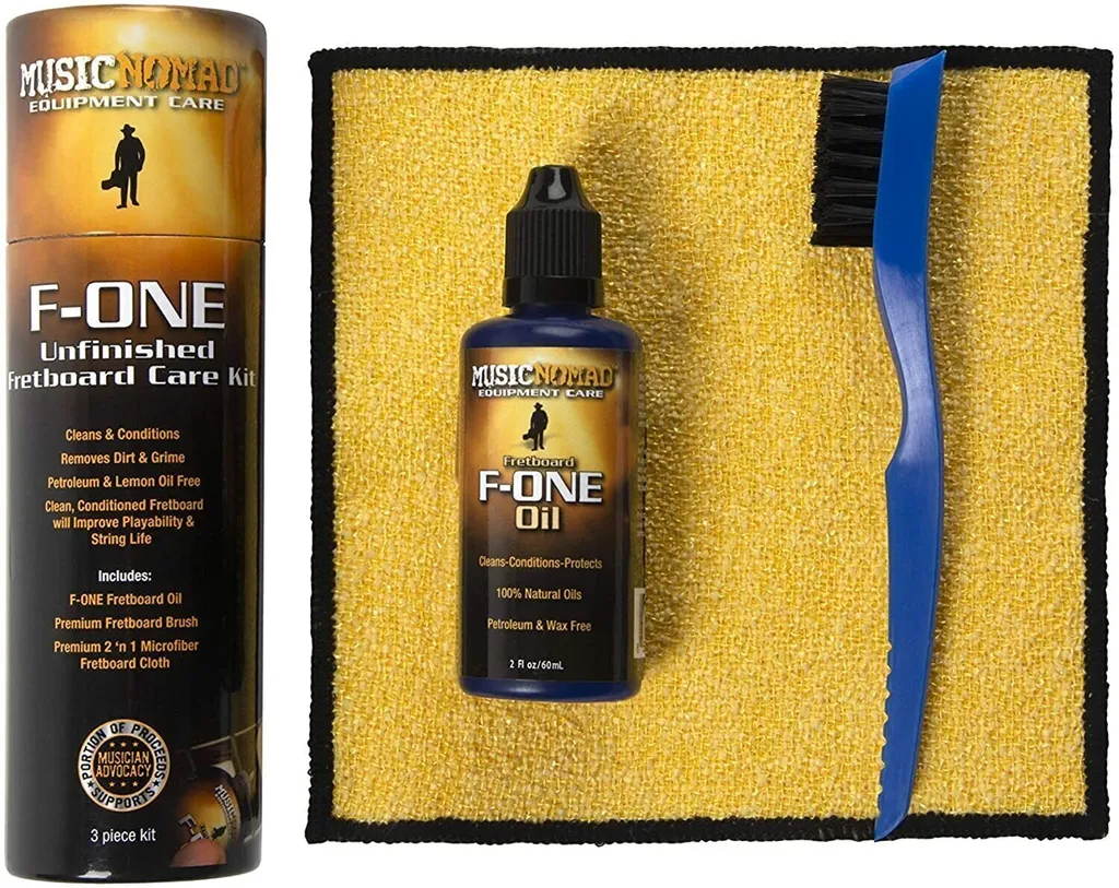Kit d'Entretien Touche Guitare MN125 MusicNomad avec Huile de Soin F-ONE