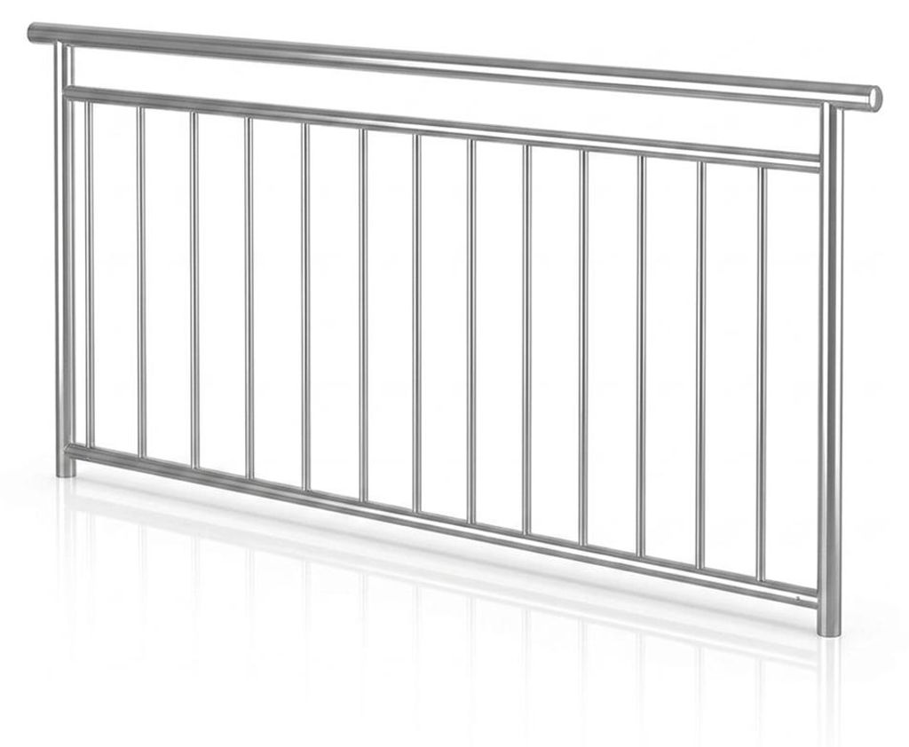90x184CM Geländer für französischen Balkon aus Edelstahl Produktbild 