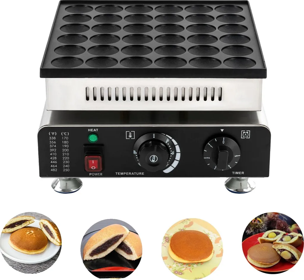 Crêpière Électrique 900W 33cm - Thermostat 50-300°C - Modèle CP-900 Inox
