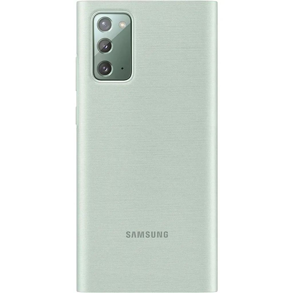 Étui à Rabat Interactif LED View Cover Vert pour Samsung Galaxy Note20 - 2