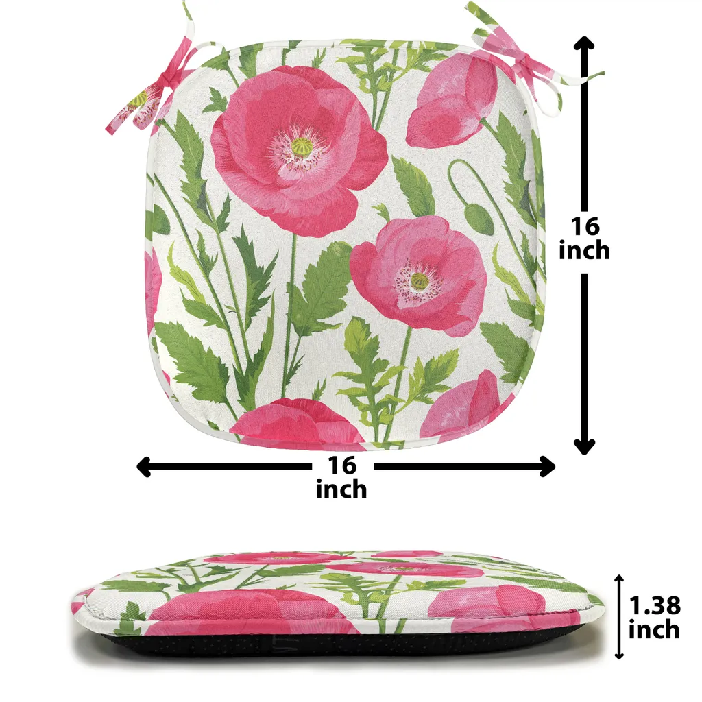 Set 12 Cuscini Sedie ABAKUHAUS Papavero 40x40 - Decorativi e Impermeabili - 3