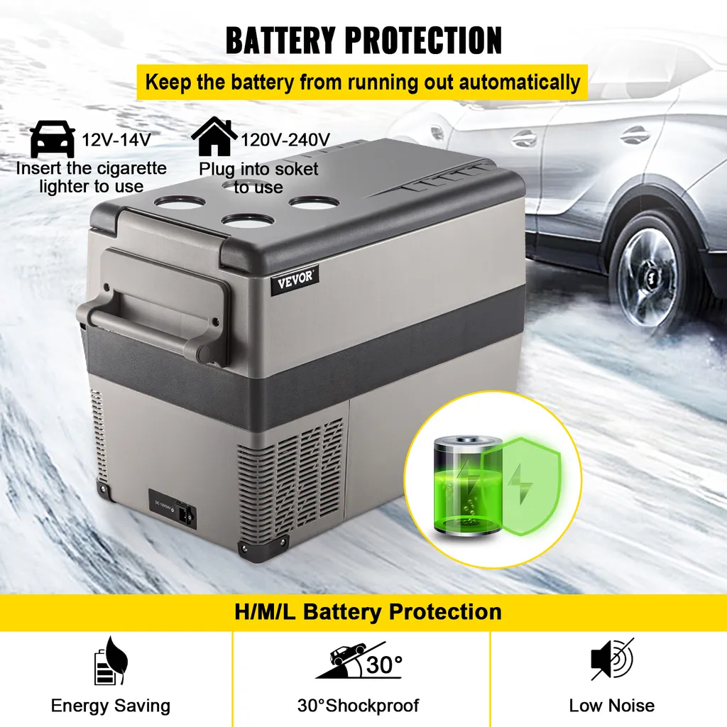 Glacière portable 35L VEVOR - Refroidissement rapide compresseur -20°C