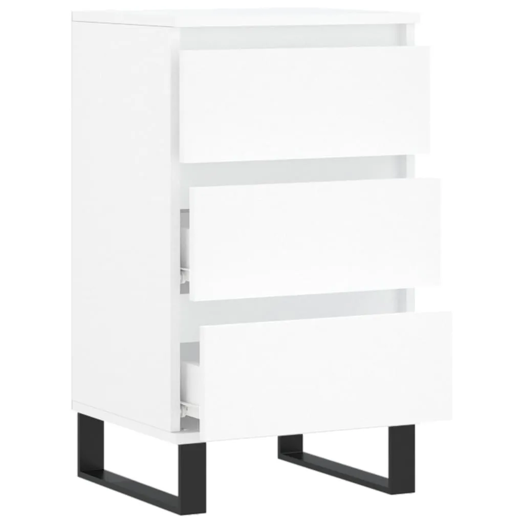 SYFAX Credenza Bianca 40x35x70 cm | Mobiletto Multiuso Legno Multistrato