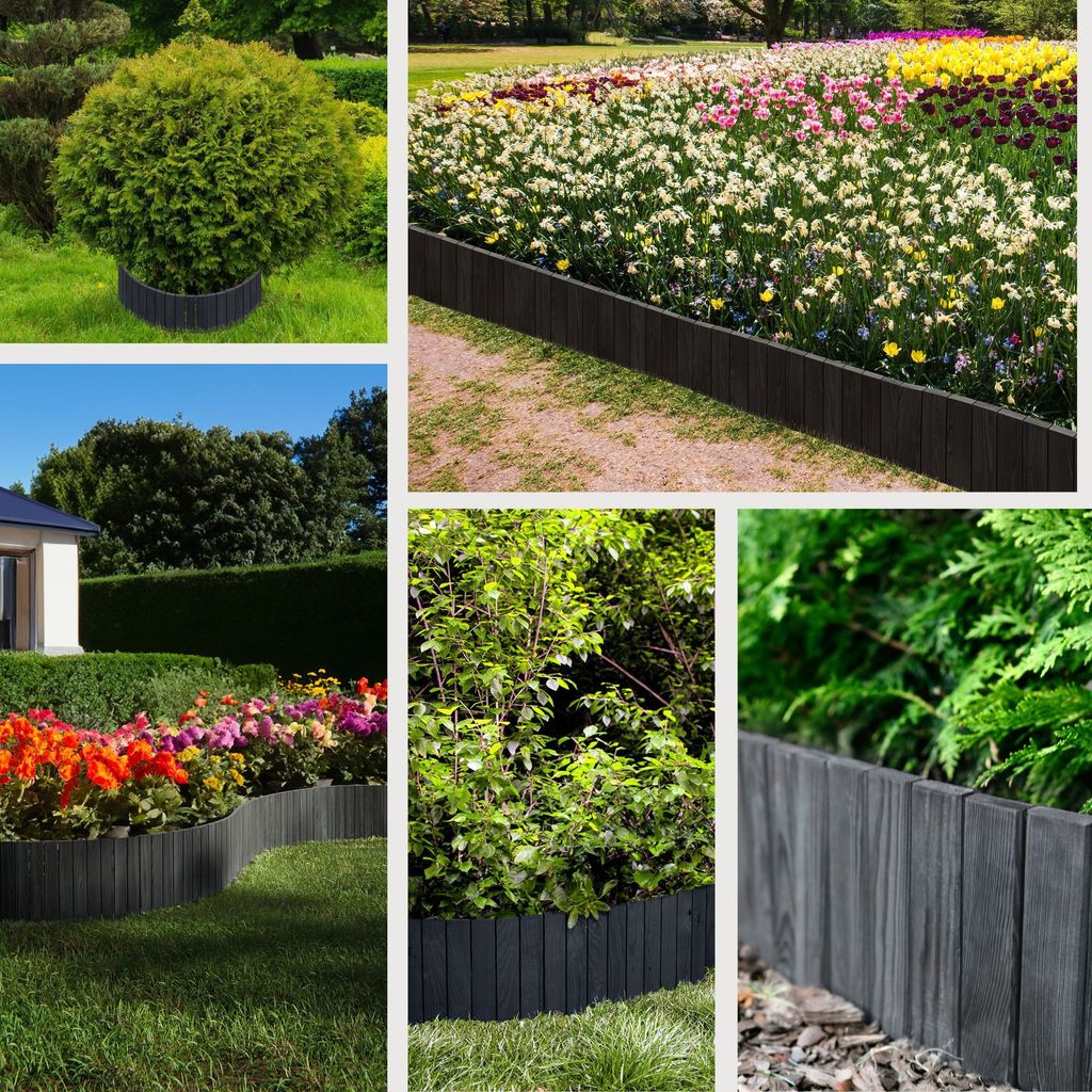 Floranica Rollborder II Flexibilní dřevěný plot 200 x 40 cm Obrázek produktu 6
