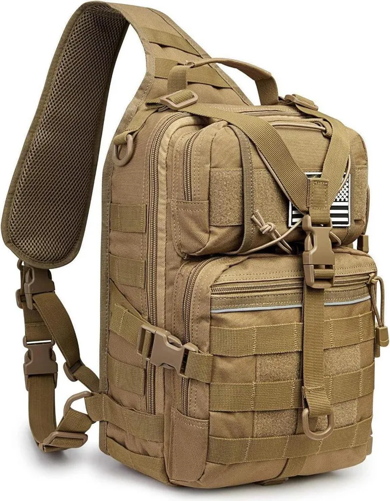 Sac d'épaule militaire robuste Sling : fini le mal de dos en randonnée