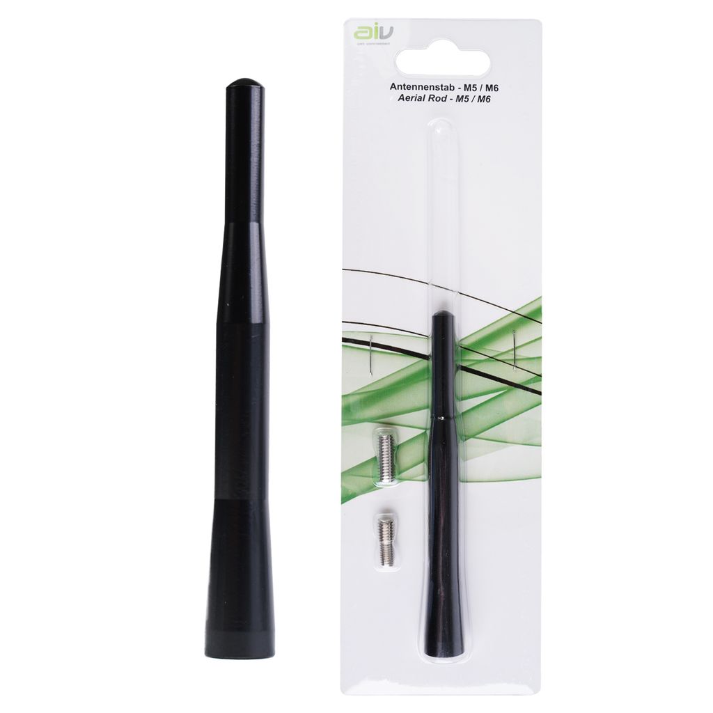Ersatz-Antennen-Stab 16V 11,5cm Alu Schwarz