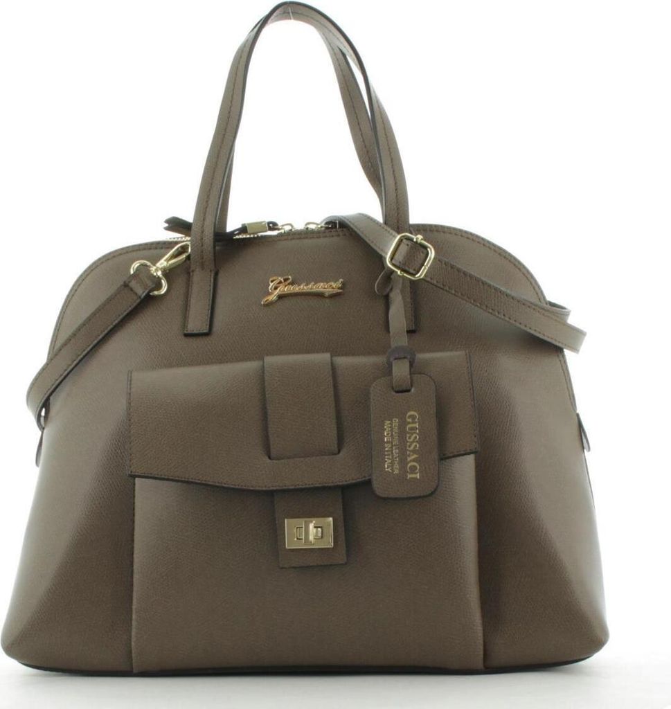 JSI Damen Handtasche Henkeltasche Tragetasche 6815 Taupe