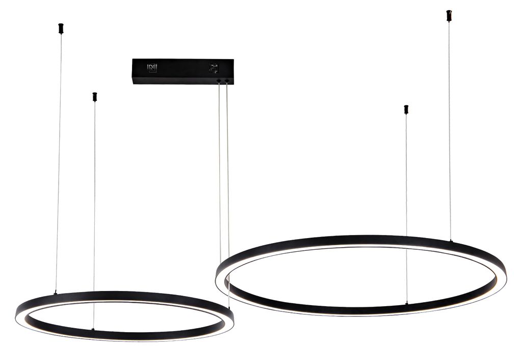 Immax NEO FINO NEW Smart – lampa wisząca z 2 kręgami, 60+80 Zdjęcie produktu 