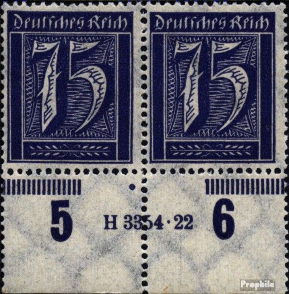 Briefmarken Deutsches Reich 1921 Mi 185 HAN postfrisch Freimarken