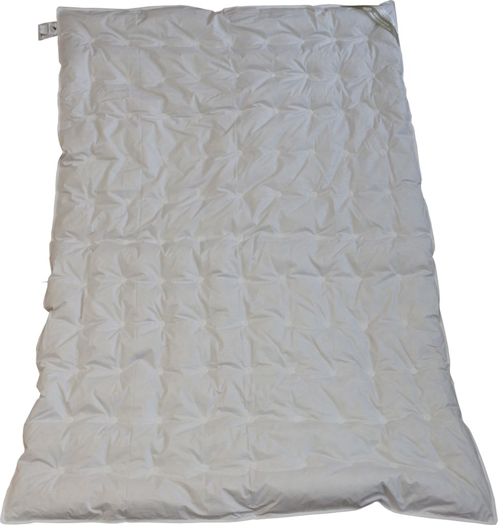 Hofmann Sommerdecke Daunendecke Punktstepp Bettdecke 135x200 cm 100% Daunen