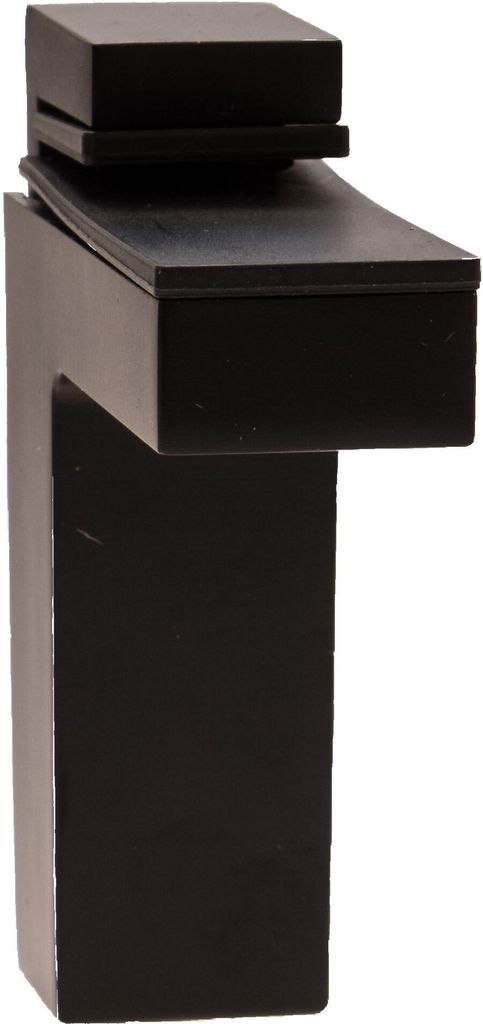 Regalbodenhalter Schwarz Glasbodenträger 8-50mm Bodenträger massiv