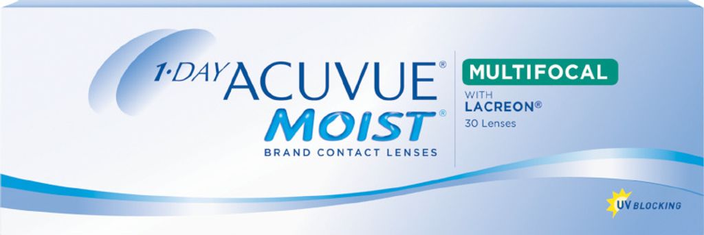 1-DAY ACUVUE MOIST MULTIFOCAL - 30 daily lenses - Sph: -2.5, Add: +2.50 hgh, BC: 8.4, D: 14.3