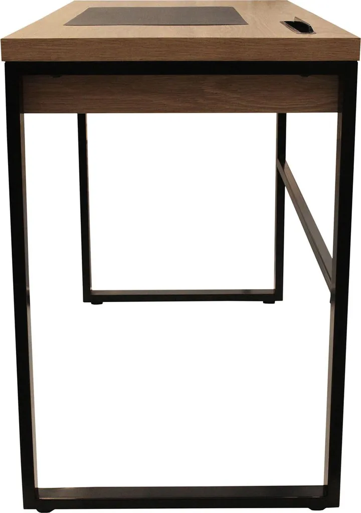 Table de bureau bois et métal pour ordinateur avec cadre acier robuste - 4