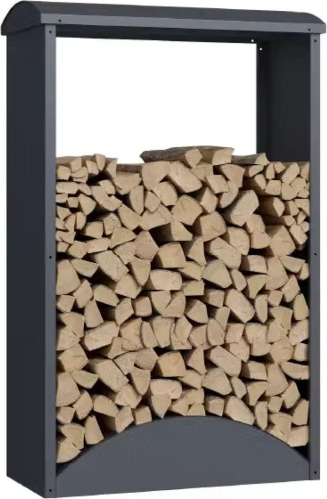 osoltus Brennholzregal Kaminholzregal Metall Anthrazit H Produktbild 