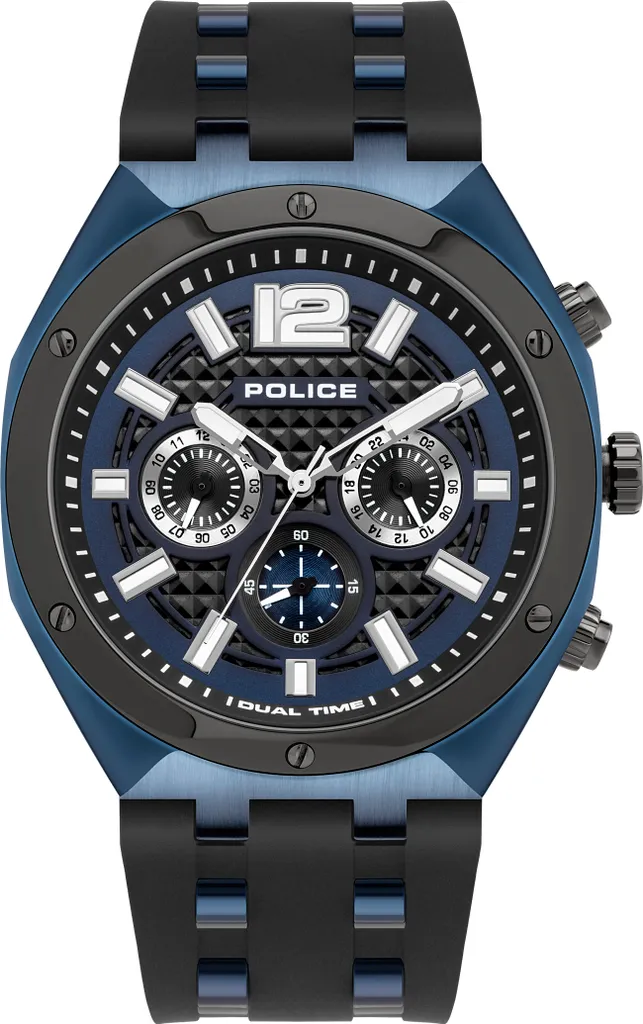 Orologio Police 15995JSBLU03P: Hardcore Steel & Blue Style