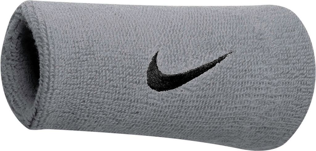NIKE Swoosh Doublewide Wristbands grau