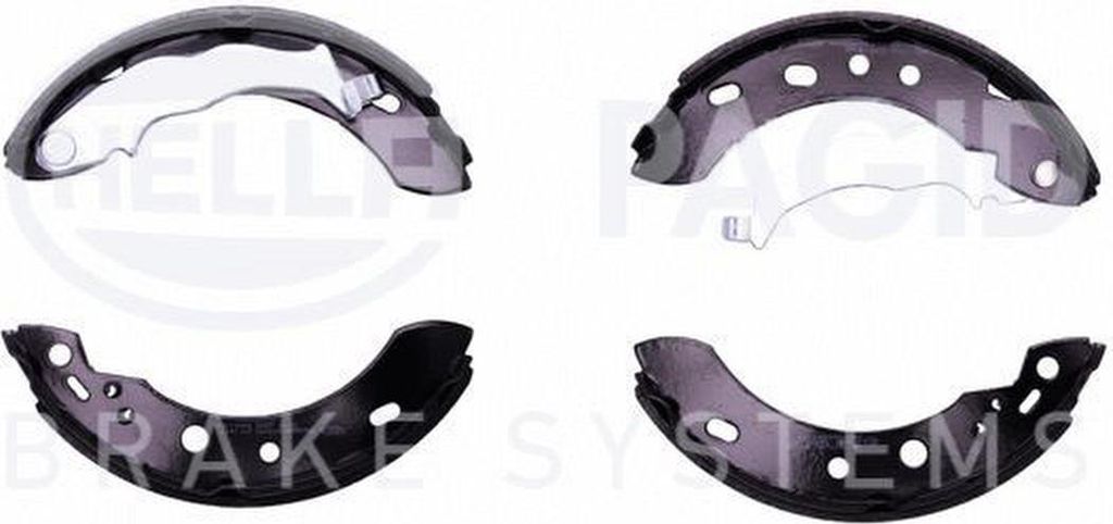 Bremsbackensatz Ø 180 mm 27 mm HELLA passend für NISSAN MICRA
