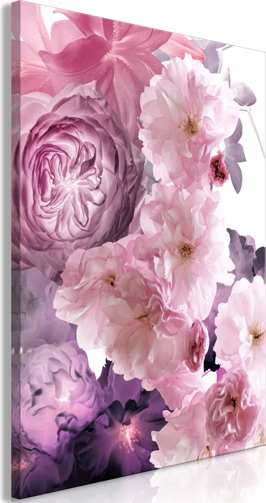 Offerta Quadro 80x120 cm Fiori Rosa | Tela TNT Resistente Murando