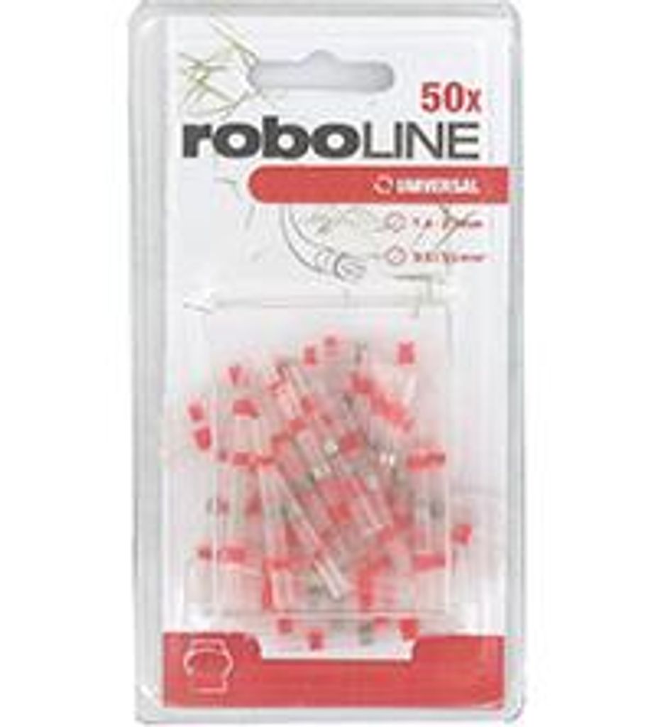 Spielset mit 50 Kabelverbindern, 2 Anschlussarten, Crimp- und Schrumpfanschlüsse für Ambrogio-Roboter – Wischer. Länge 40 mm, Innendurchmesser