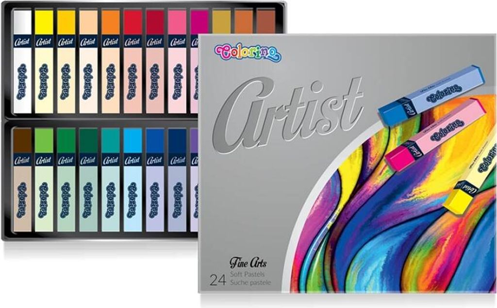 ARTIST Trockenpastellkreiden 24 Farben Colorino