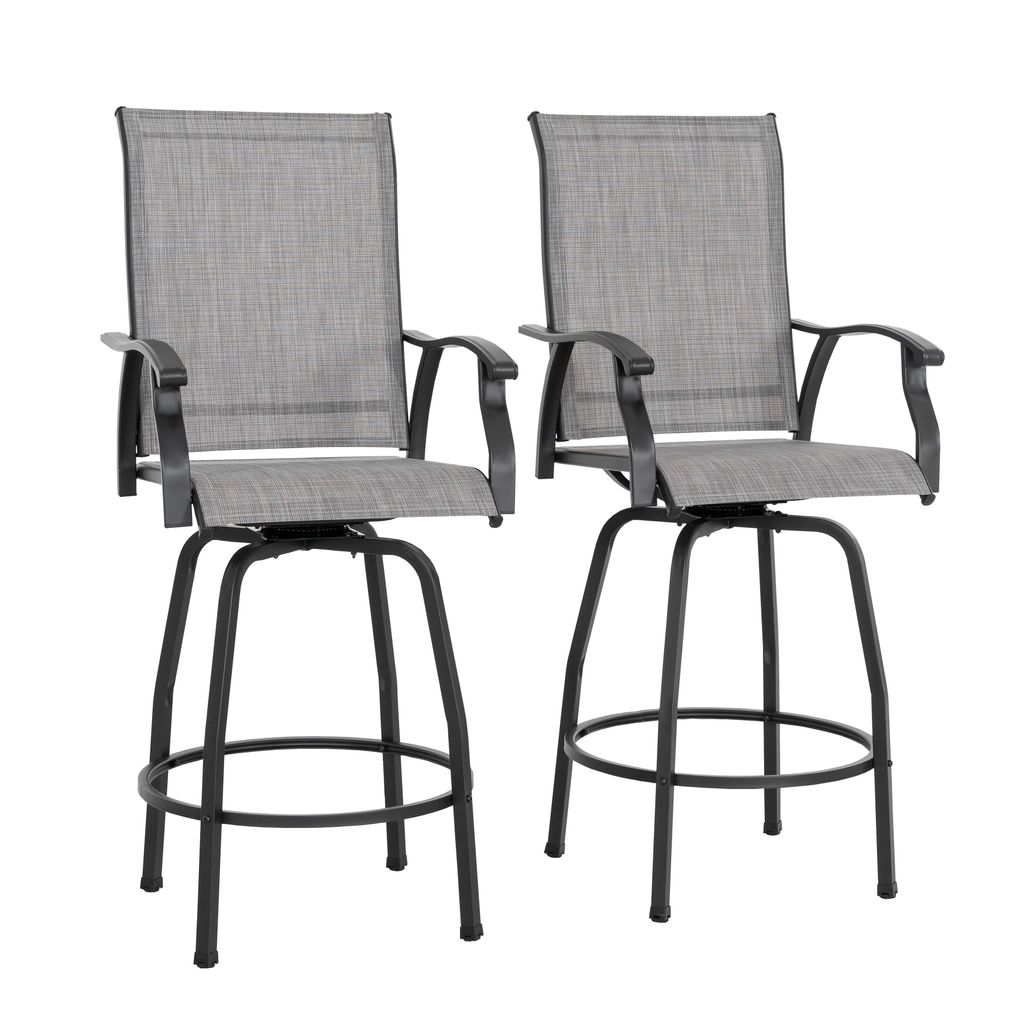 Avestar drehbare Garten-Barhocker 2er Set, hohe Produktbild 