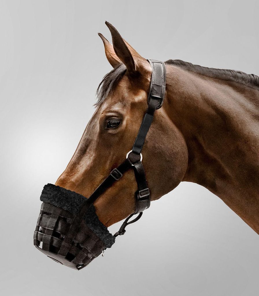 Waldhausen Fressbremse Comfort, Farbe:schwarz, Größe:Pony
