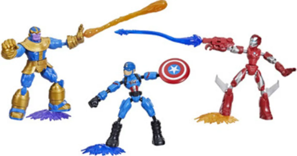 Marvel Avengers Set de Jeu avec Figurines Iron Man Captain America Thanos