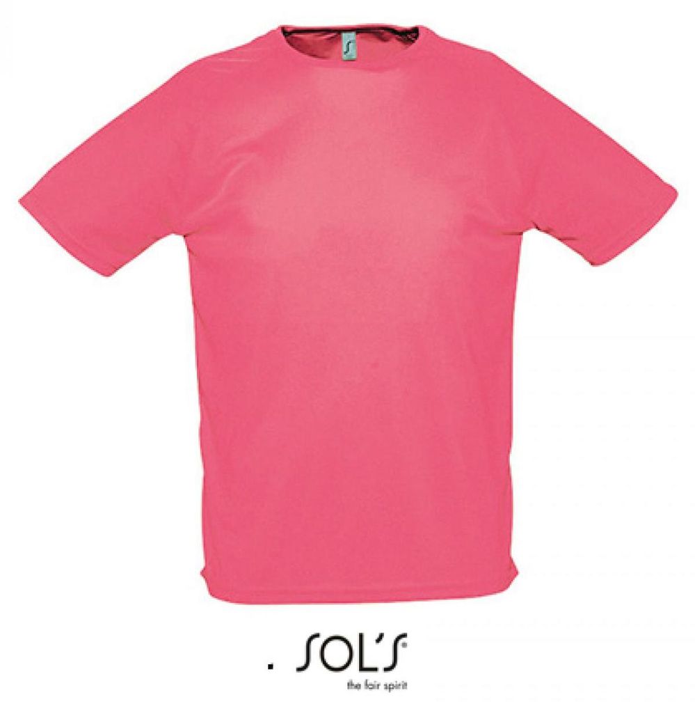 SOLs 11939 | Herren Raglan Sports T-Shirt - Farbe: Neon Coral - Größe: XXL