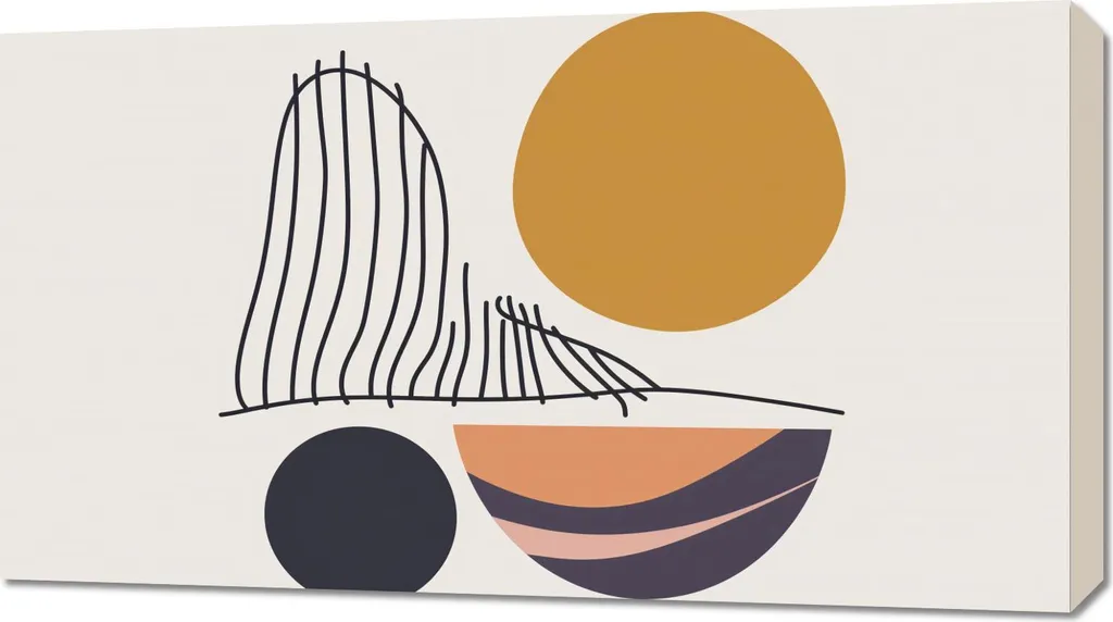 Toile pleine lune 90x50 cm aux détails réalistes et noirs profonds