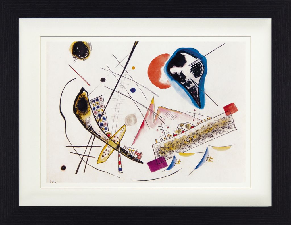 Wassily Kandinsky Gerahmtes Bild Mit Edlem Passepartout | Wand-Bilder | Im Bilderrahmen - Lyrische Komposition, 1922 (30 x 40 cm)