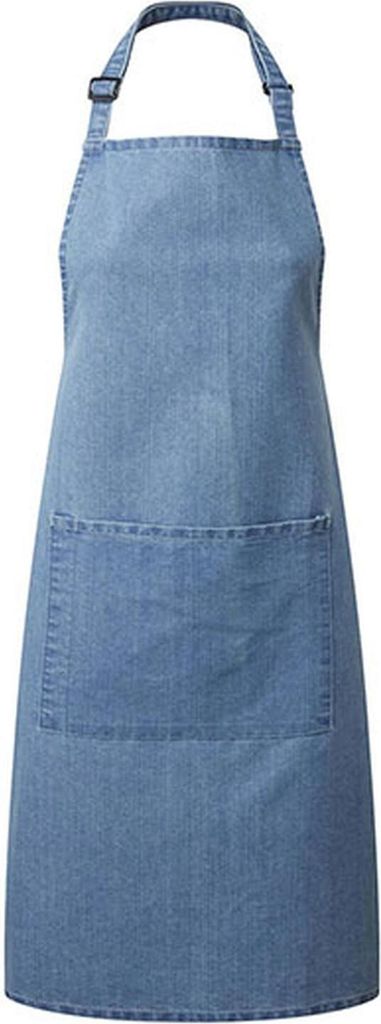 Premier Workwear PR154 | Colours Bib Apron With Pocket - 72 x 86 cm - Waschbar bis 60 - Farbe: Black Denim - Größe: 72 x 86 cm