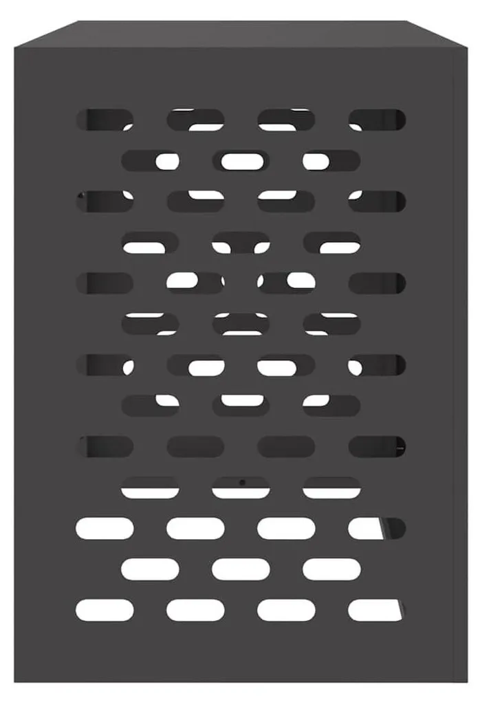 Cache compresseur climatisation Noir 100x50x70cm - Acier solide - 6