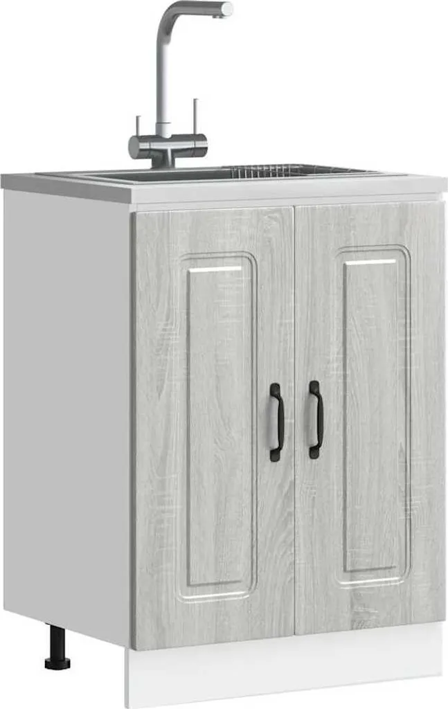 Base Lavello Kalmar Grigio Sonoma 60 cm - Mobile Cucina 2025 Cloris