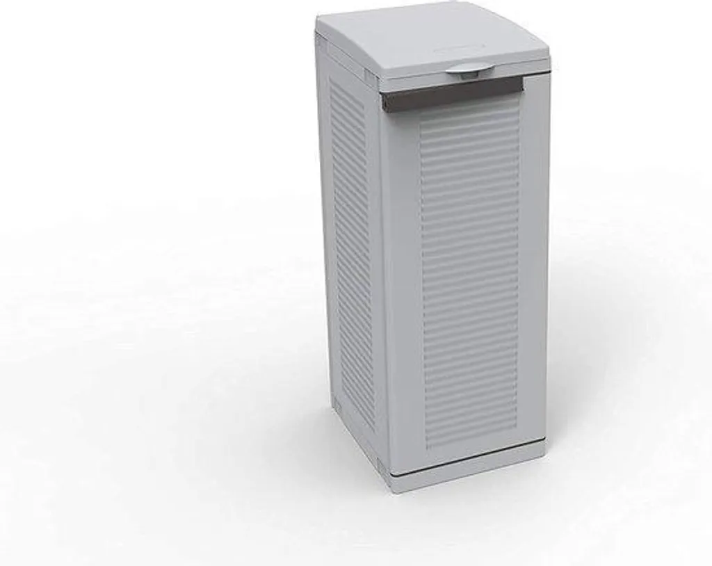Poubelle Moderne Grise en Plastique Robuste - Usage Intérieur Extérieur