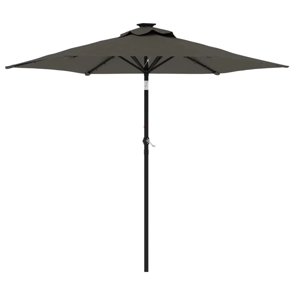 Offerta vidaXL Ombrellone Antracite Acciaio 225x225 - Qualità Prezzo