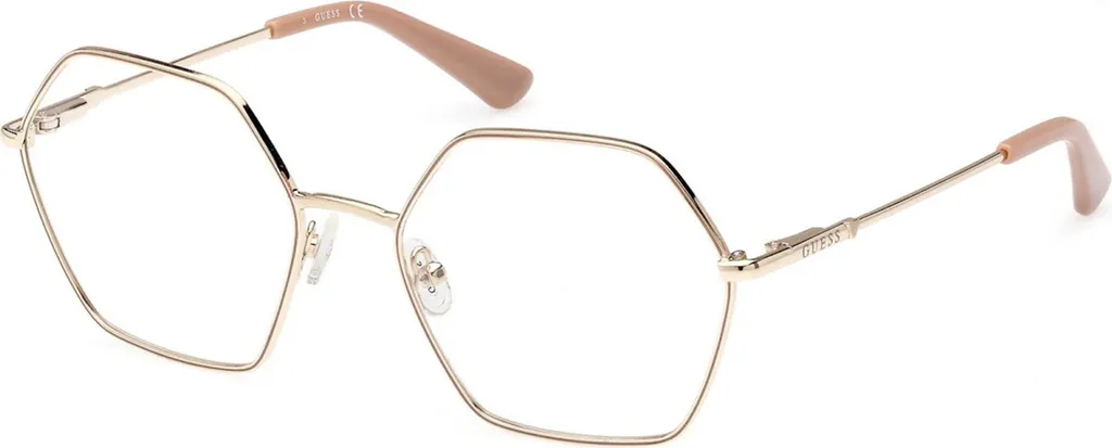 Lunettes Guess GU2934 Or Clair 54mm monture légère et branches fines